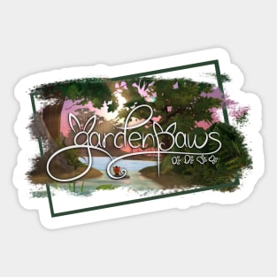 Garden Paws Splatter Border Sticker